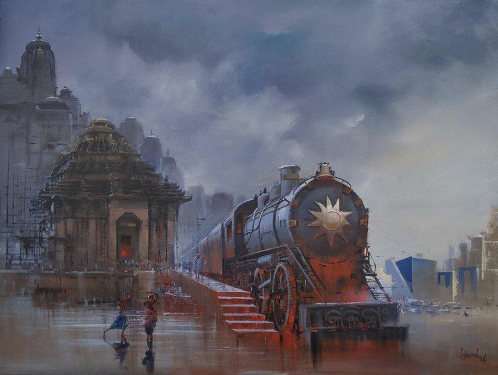 Wet Platform Odhisa Painting by Bijay Biswaal | ArtZolo.com