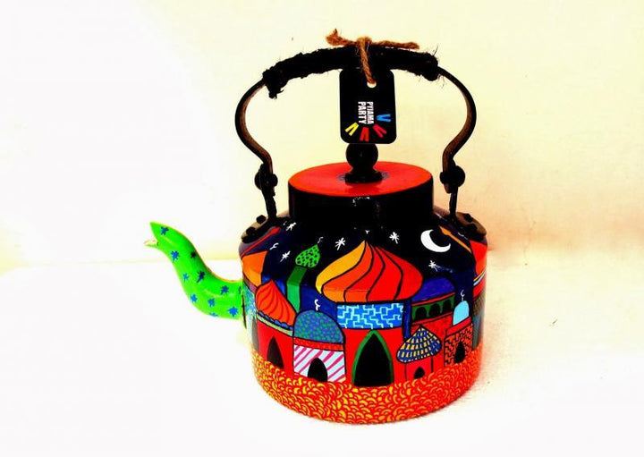 Whimsical Palace Tea Kettle Handicraft by Rithika Kumar | ArtZolo.com