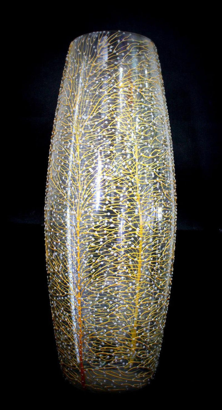 Wish Tree Glass Vase Glass Art by Shweta Vyas | ArtZolo.com