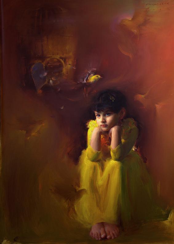 Witnessing Freedom Painting by Pramod Kurlekar | ArtZolo.com