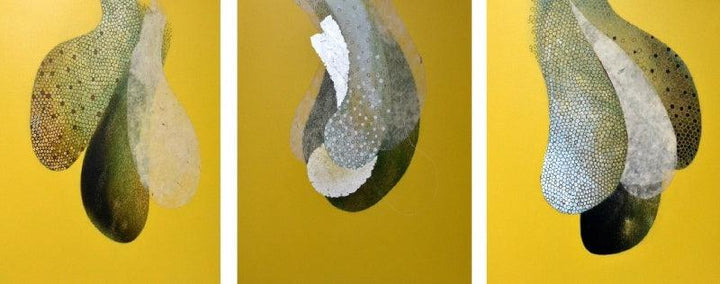 Womb Series 1 Painting by Uday Goswami | ArtZolo.com