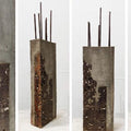Abstract sculpture titled 'Work In Progress', 30x9x4 inches, by artist Abhishek Salve on Mixedmedia