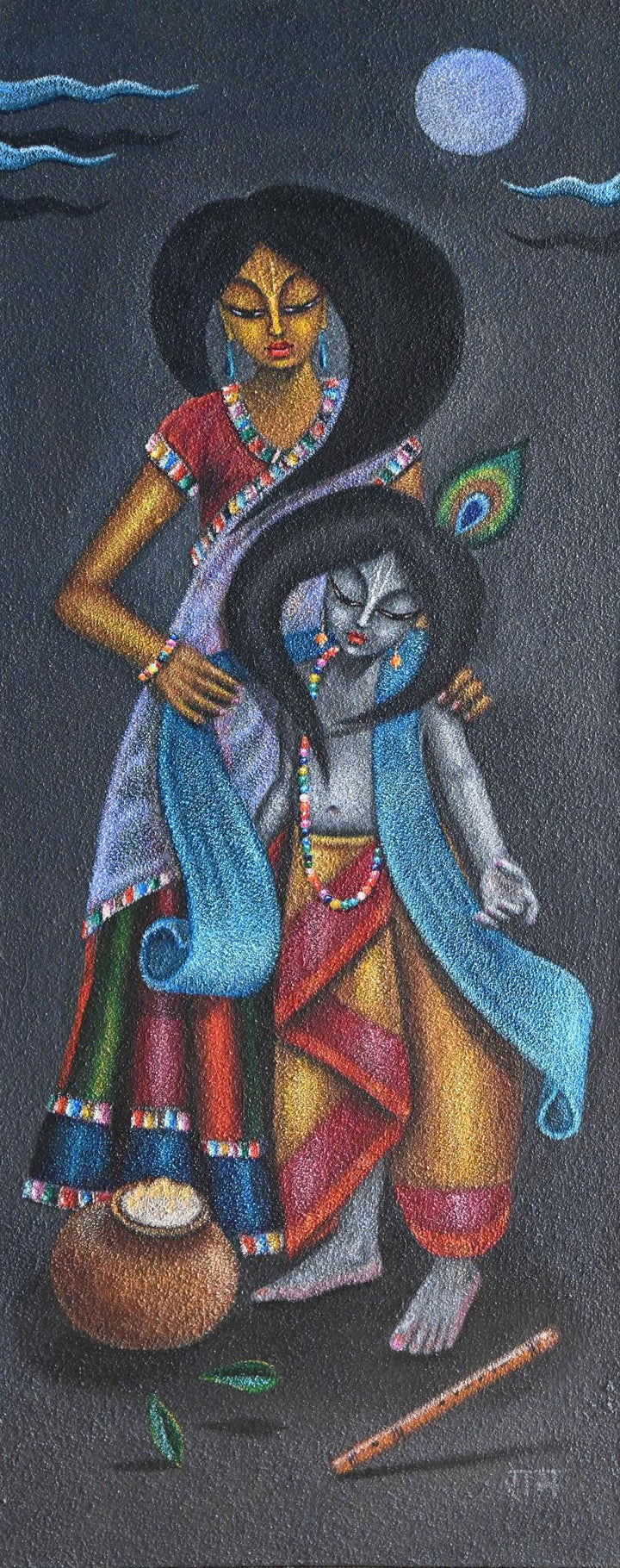 Yashoda Nandana Painting by Prem Krishna Das | ArtZolo.com