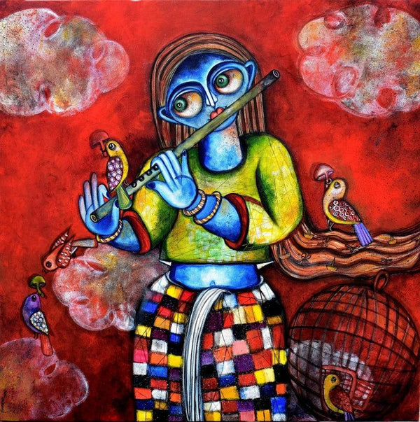 Yashomati Painting by Sharmi Dey | ArtZolo.com