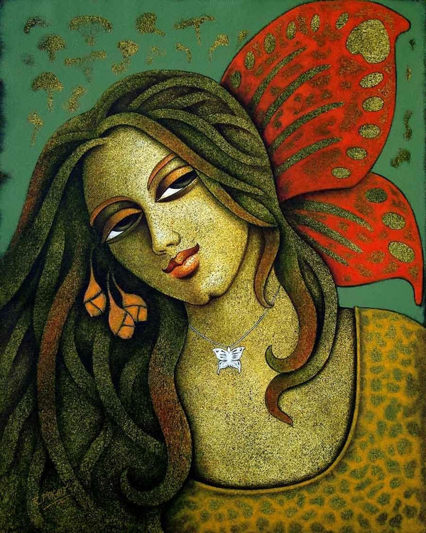 Yauvana 14 Painting by Ramchandra B Pokale | ArtZolo.com