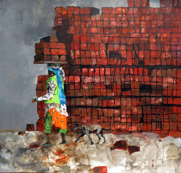 Yeh Shahar Kisne Banaya Painting by Chandramohan Kulkarni | ArtZolo.com