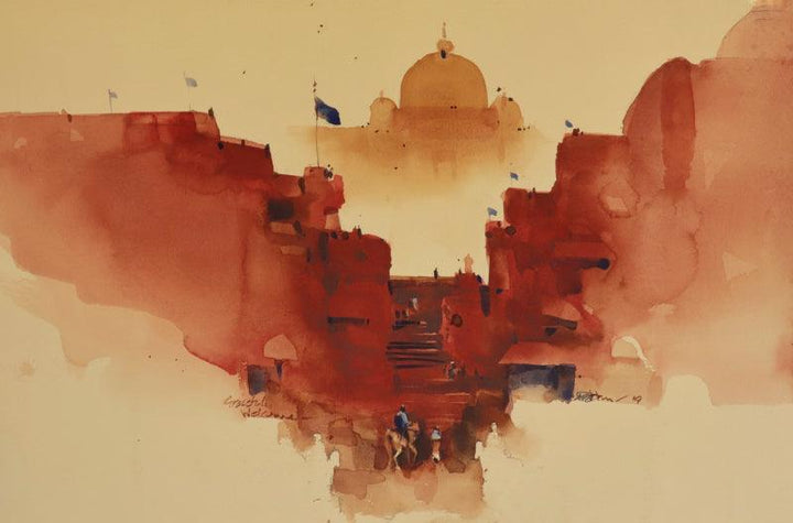 Your Graceful Welcome Painting by Prashant Prabhu | ArtZolo.com