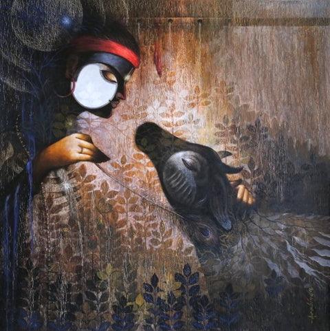 Yugabatar Painting by Arabinda Samanta | ArtZolo.com
