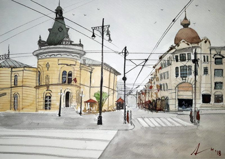 Zagreb Painting by Arunava Ray | ArtZolo.com