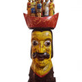 Figurative sculpture titled 'A King 1', 30x13x10 inches, by artist Nilmoni Chatterjee on Wood, Tin