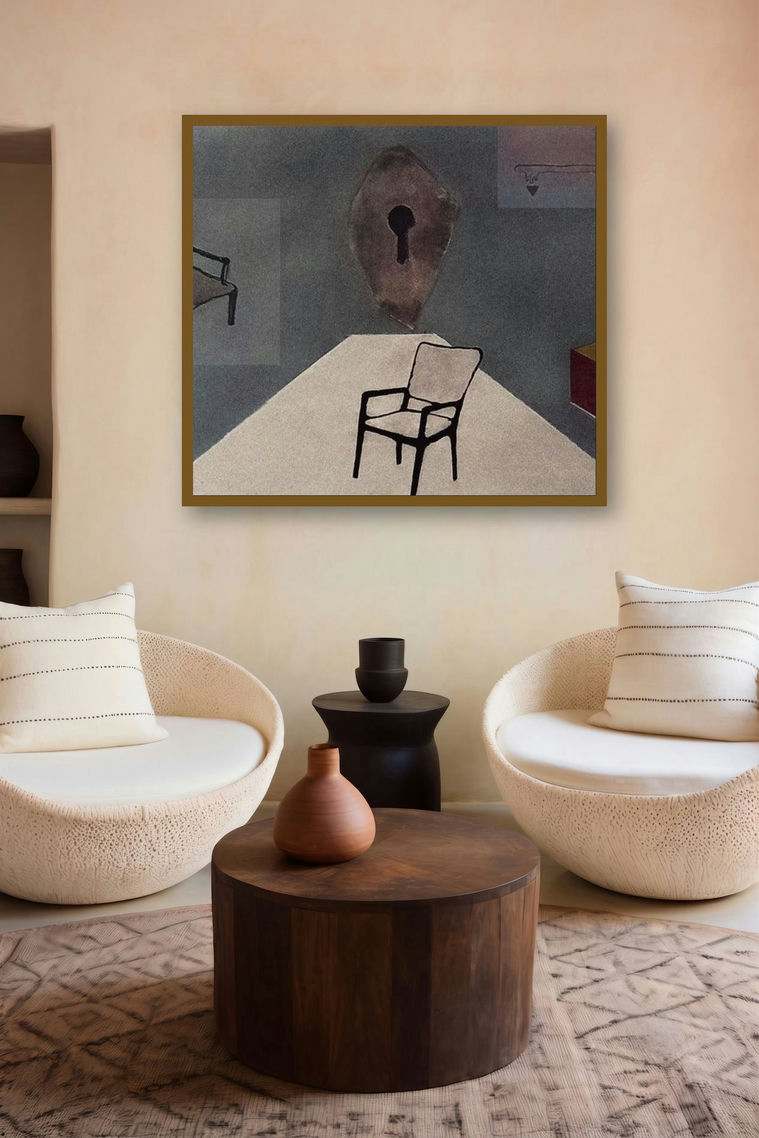 A Mystery To Deepen (The Key to Solitude) by artist Samruddhi Patil displayed in a Contemporary gallery