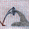 Aandolan' contemporary acrylic painting by artist Manoj Paswan, 38x50 inch, on paper