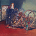 'Abandoned 1' still-life watercolor painting by artist Krishnapada Maity, 22x30 inch, on paper