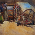 'Abandoned' still-life watercolor painting by artist Krishnapada Maity, 22x30 inch, on paper