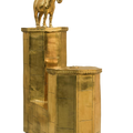 Abhiranjan' contemporary Brass sculpture by artist Rajeev Ranjan, 21x16 inch, on brass