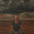 In The Absence Of' contemporary oil painting by artist Banani Karmakar Bhunia, 32x25 inch, on canvas