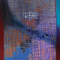 Abstract 15' abstract acrylic painting by artist Jyotsna Sonavane, 35x29 inch, on canvas