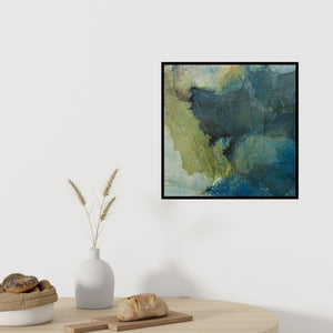 In-situ view of Madhuri Kathe's 'Abstract 3' painting in a room