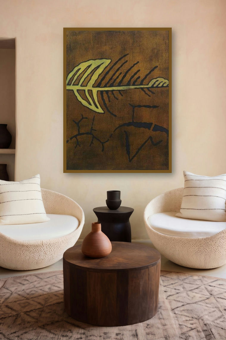 Abstract Arrow by artist Santosh More displayed in a Indian Art gallery