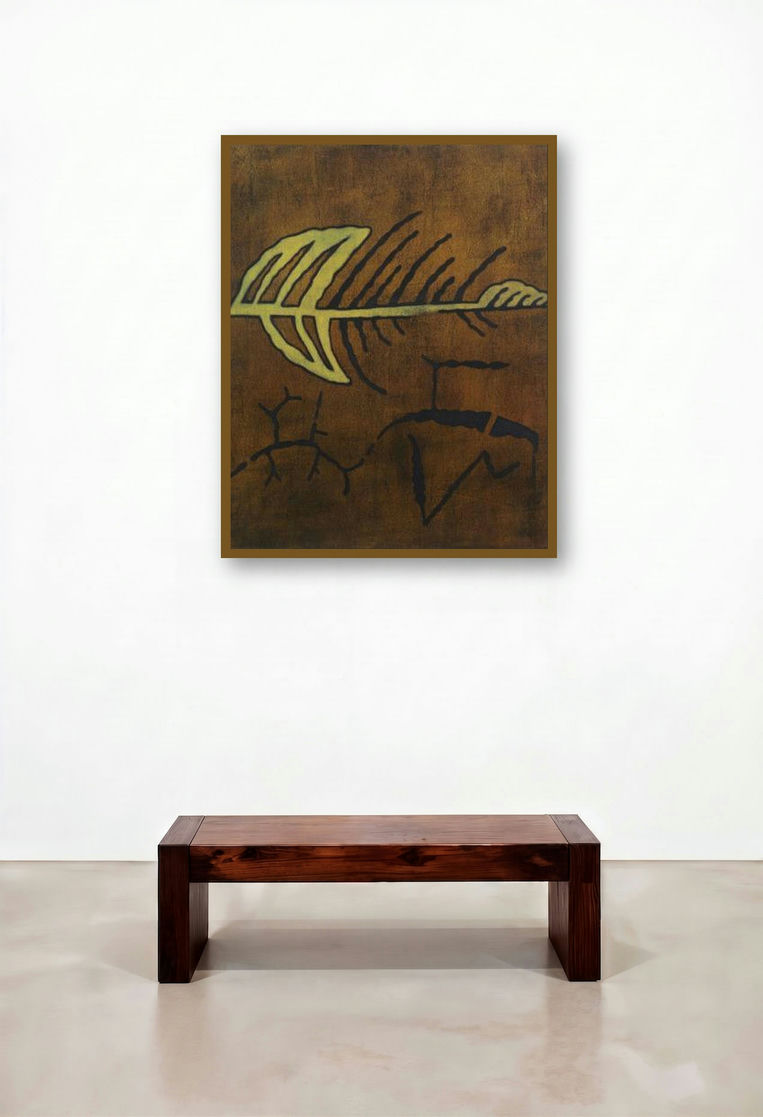 Abstract Arrow by artist Santosh More displayed in a Designer Hotel Lobby