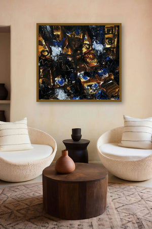 Abstract Eye (Urban Impressions) by artist Asit Poddar displayed in a Boutique gallery