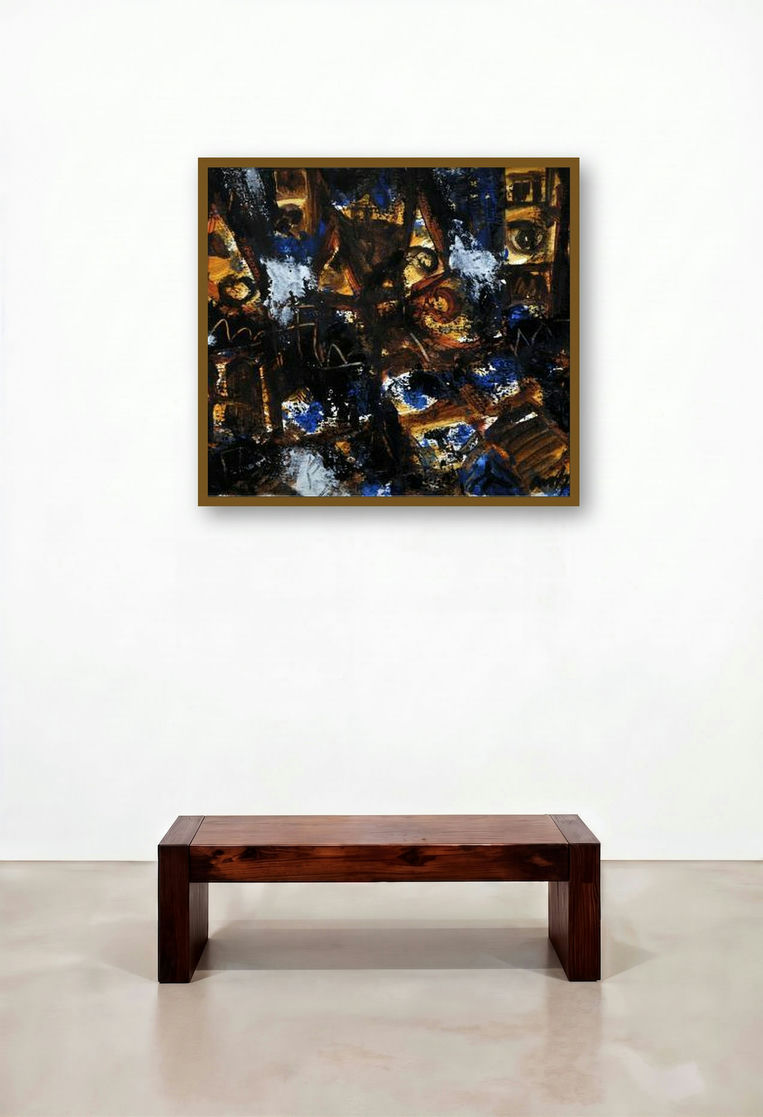 Abstract Eye (Urban Impressions) by artist Asit Poddar displayed in a Luxury Executive Office