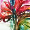 Abstract Flower 1' nature watercolor painting by artist Shankar Lohar, 15x11 inch, on paper