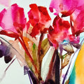 Abstract Flower 28' nature watercolor painting by artist Shankar Lohar, 15x11 inch, on paper