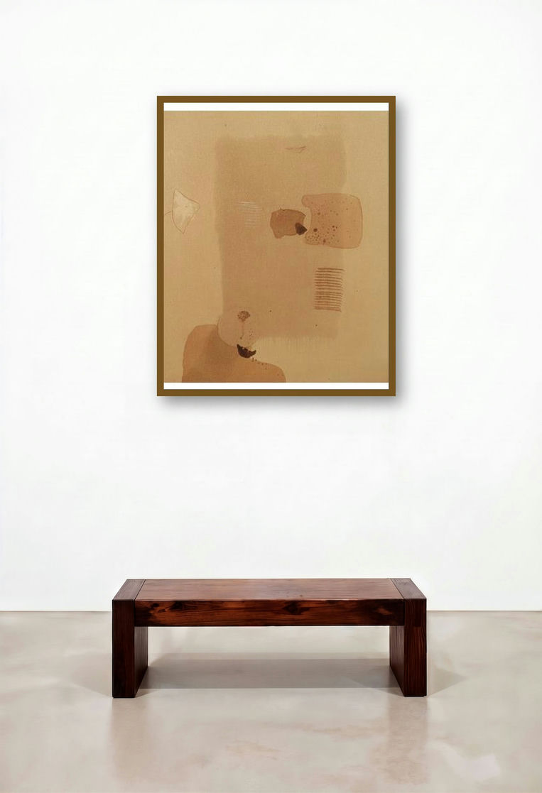 Abstract I by artist Veena Jain displayed in a Luxury Executive Office