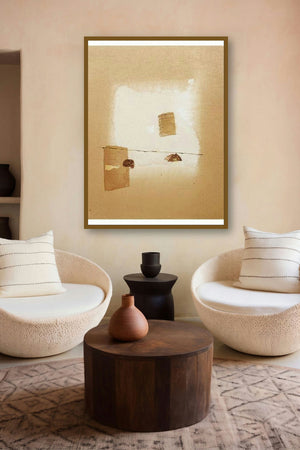 Abstract Ii by artist Veena Jain displayed in a Indian Art gallery