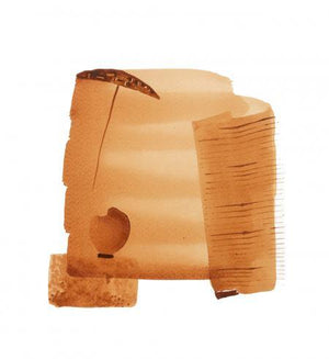 Abstract Iii by Veena Jain, Original Mixed Media Abstract Painting on Paper, Small Square Wall Art