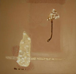 Abstract Ix by Veena Jain, Original Oil Abstract Painting on Canvas, Medium Square Wall Art