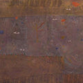 Abstract mixed media painting titled 'Abstract Universe', 29x70 inches, by artist Yashvant Singh on Paper