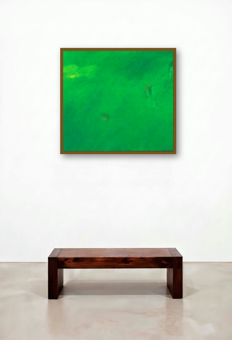Abstraction by artist Prakash Bal Joshi displayed in a Traditional Reception Area
