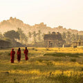 Landscape photography titled 'Achutyaraya temple', 11x23 inches, by artist Sawant Tandle on