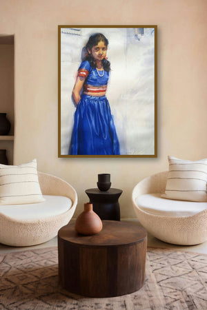 Aditi by artist Vijay Jadhav displayed in a Contemporary Exhibition gallery