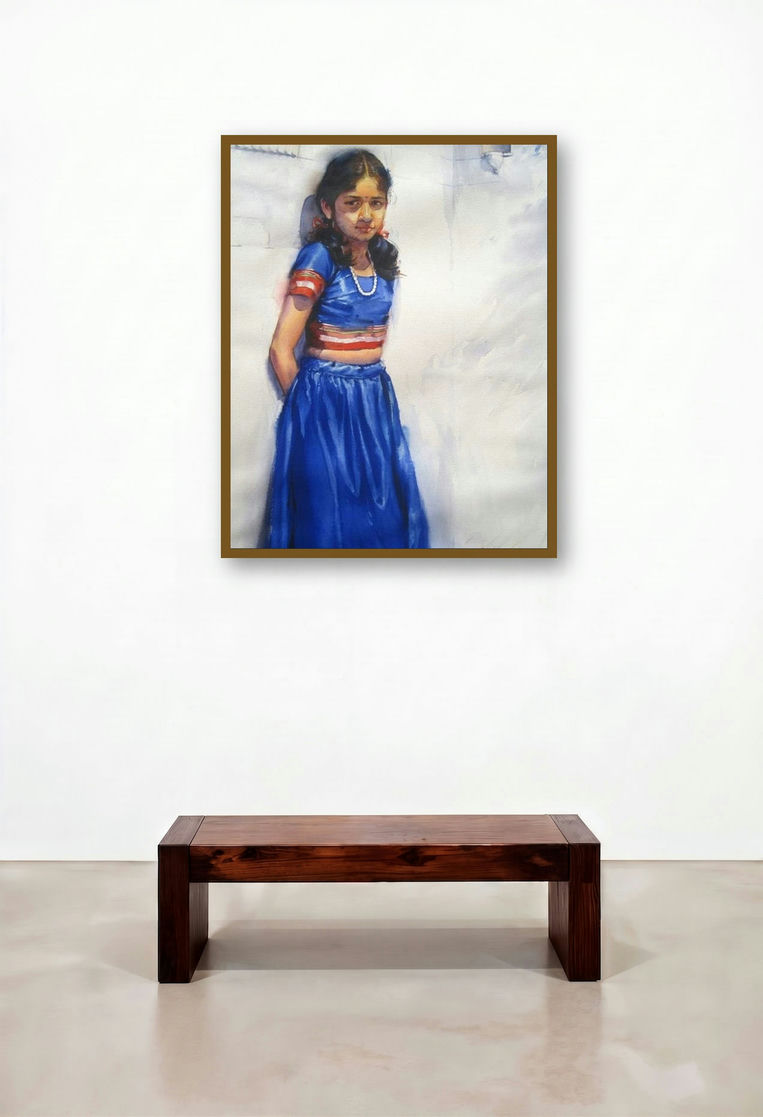 Aditi by artist Vijay Jadhav displayed in a Urban Loft Study
