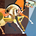 The Aesthetics Of Energy Bfvii' animals acrylic painting by artist Ashis Mondal, 48x72 inch, on canvas