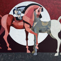 The Aesthetics Of Energy Bfxii' animals acrylic painting by artist Ashis Mondal, 48x72 inch, on canvas