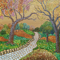 Affection by Anumitra Basu Mandal, Original Acrylic Nature Painting on Canvas, Large Horizontal Wall Art