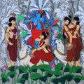 'Affection' religious acrylic painting by artist Chetan Katigar, 46x46 inch, on canvas