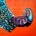 Figurative acrylic painting titled 'Affection 9', 36x48 inches, by artist Sanjay Tandekar on Canvas