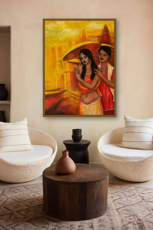 After Bath by artist Aniruddha Sarker displayed in a Designer gallery