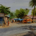 Afternoon painting by Ashwin Khapare