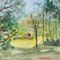 'Afternoon Siesta' nature watercolor painting by artist Umesh Pandey, 10x13 inch, on paper