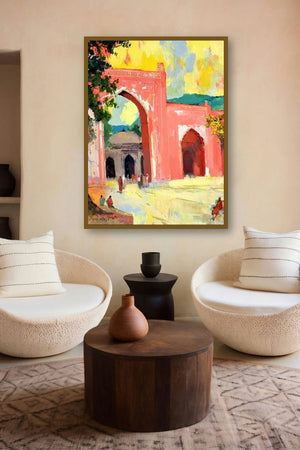 Ajmer Iii (Gateway to History) by artist Sikandar Mulla displayed in a Luxury gallery