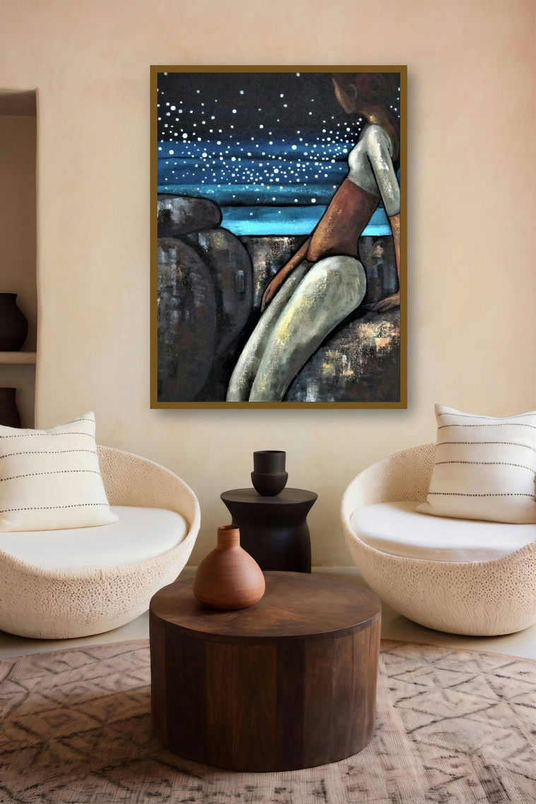 Alive 4 (Unfurling) by artist Suruchi Jamkar displayed in a Contemporary gallery