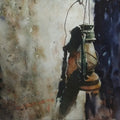 Still-life watercolor painting titled 'Alone 2', 22x30 inch, by artist Das Sujith on Paper