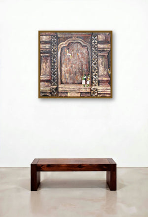 Amidst History by artist Suruchi Jamkar displayed in a Classic Bedroom