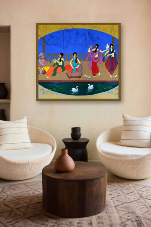 An Evening In Chateau (The Music of Resilience) by artist Chetan Katigar displayed in a Contemporary Exhibition gallery